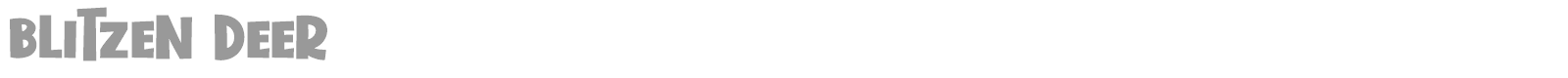Blitzen Deer font preview
